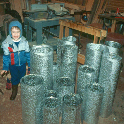 Blair Batty, rolls of pipe metal